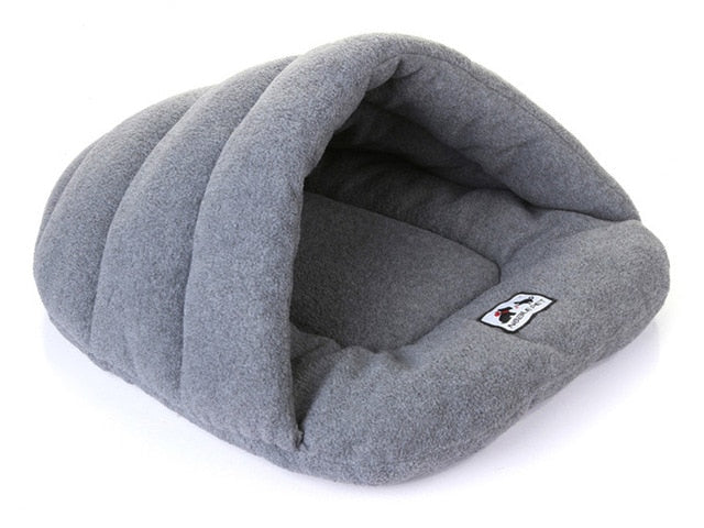 Winter Warm Slippers Style Dog Bed