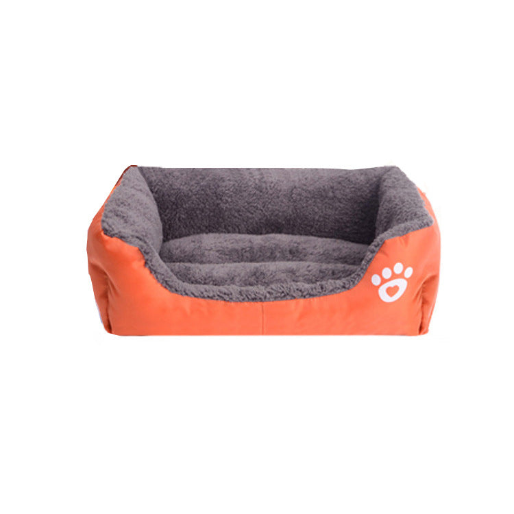 Candy Color Thickened Square Pet Bed