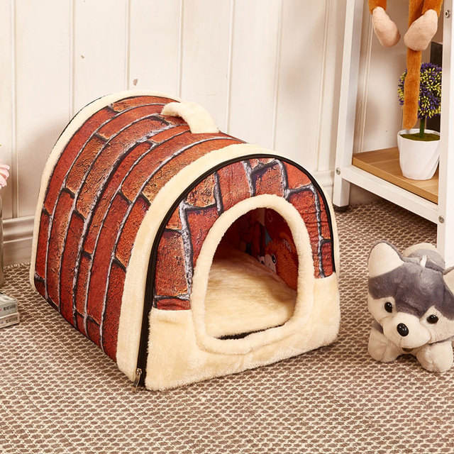Dog Kennel Detachable Pet Bed