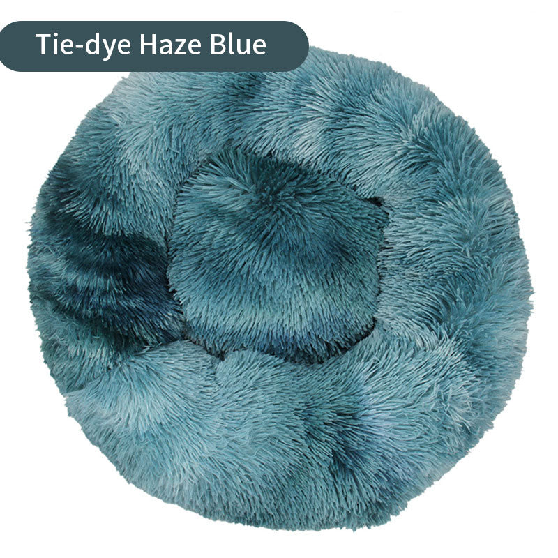 Plush Round Pet Kennel Dog Bed