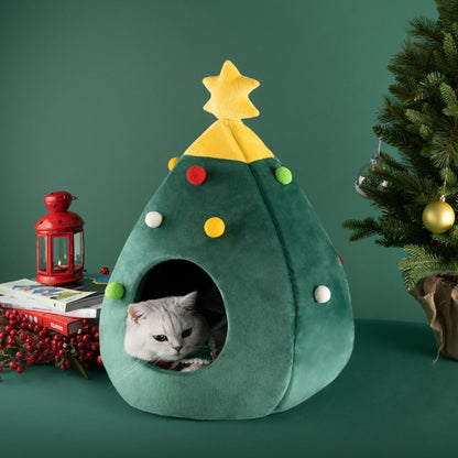 Christmas Tree Cat Beds House