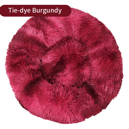 Plush Round Pet Kennel Dog Bed