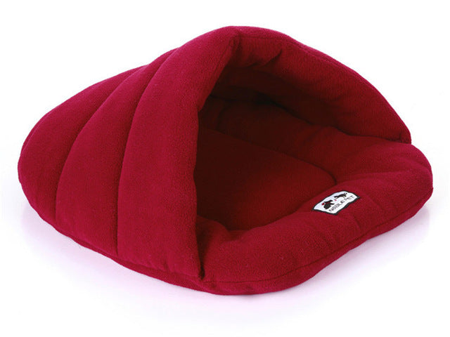 Winter Warm Slippers Style Dog Bed