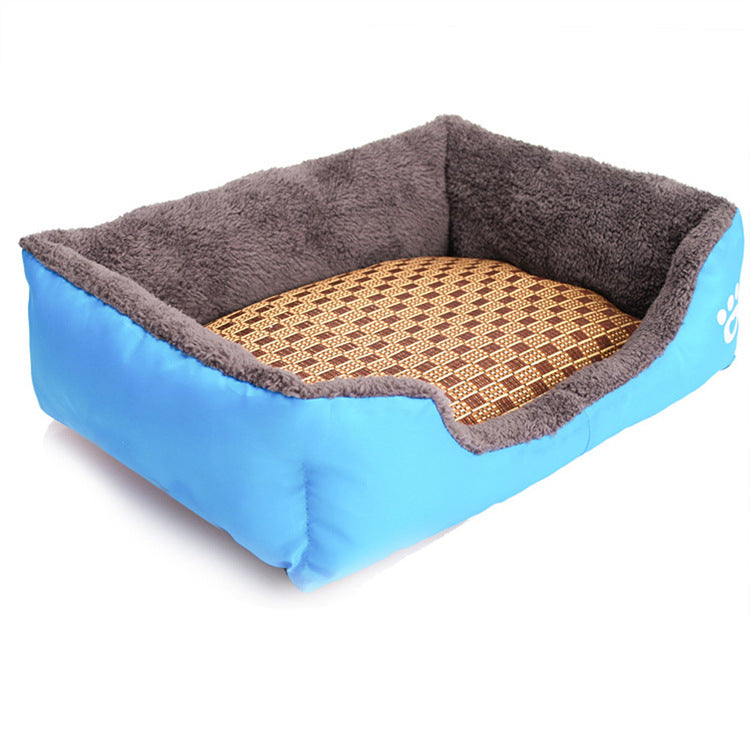 Candy Color Thickened Square Pet Bed