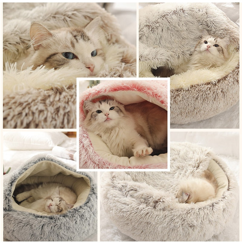 Pet Round Plush Sleeping Bed