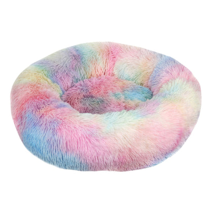 Plush Round Pet Kennel Dog Bed