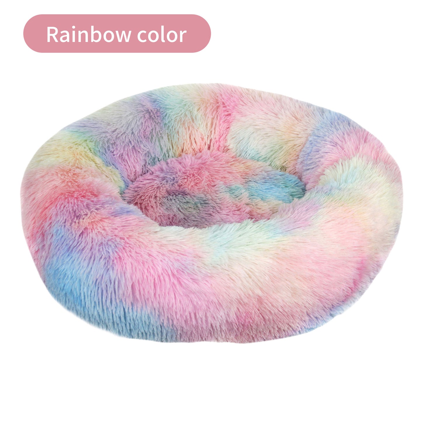 Plush Round Pet Kennel Dog Bed