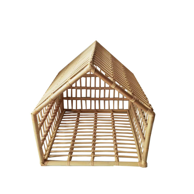 Handmade Rattan Woven Cat Nest